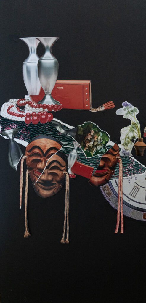 신명숙 〈Memories〉, 2025, photo collage, 56x28cm